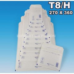 100 ENVELOPPES A BULLES T8 (290*370) BLANCHES DIFFORT DIFFUSION - 1
