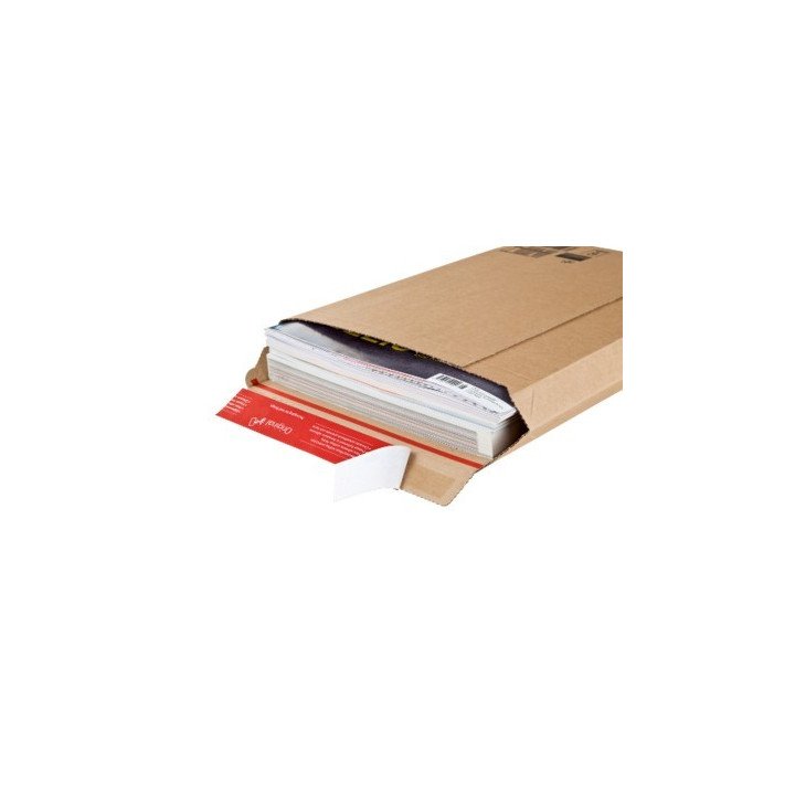 20 Enveloppe cartonnée N°7 (290x400) pochette d'expédition carton ondulé  - 1