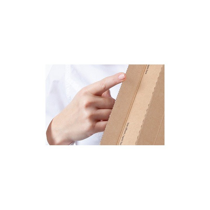 20 enveloppe carton latérale L2 (270x185mm) pochette avec cannelure  - 4
