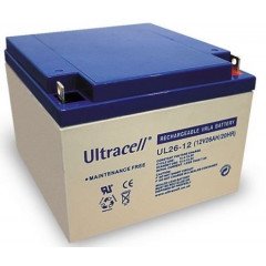 ULTRACELL UL26-12 batterie au plomb 12V 26AH 166,5x175x125mm 