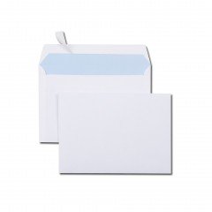 1000 enveloppes papier blanc C6 114 x 162 mm