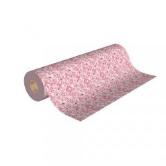 rouleau 50m papier cadeau féés fleurs rose H3975