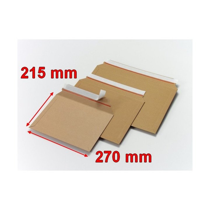  Enveloppes cartonnées grande ouverture latérale  box BBX2X 270x215 mm