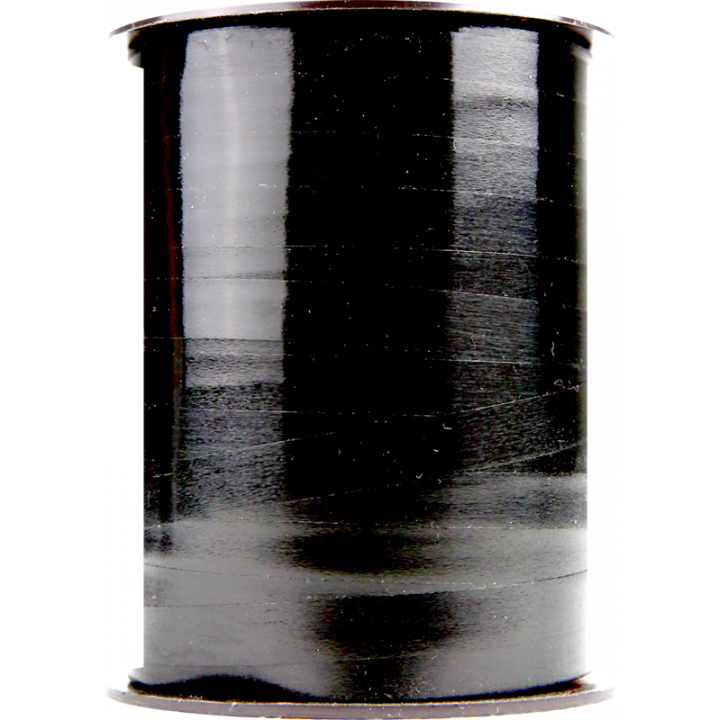 Bolduc ruban miroir NOIR bobine 250m x 10mm  - 1
