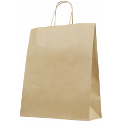 Sachet sac papier kraft + poignée 320x150x460mm